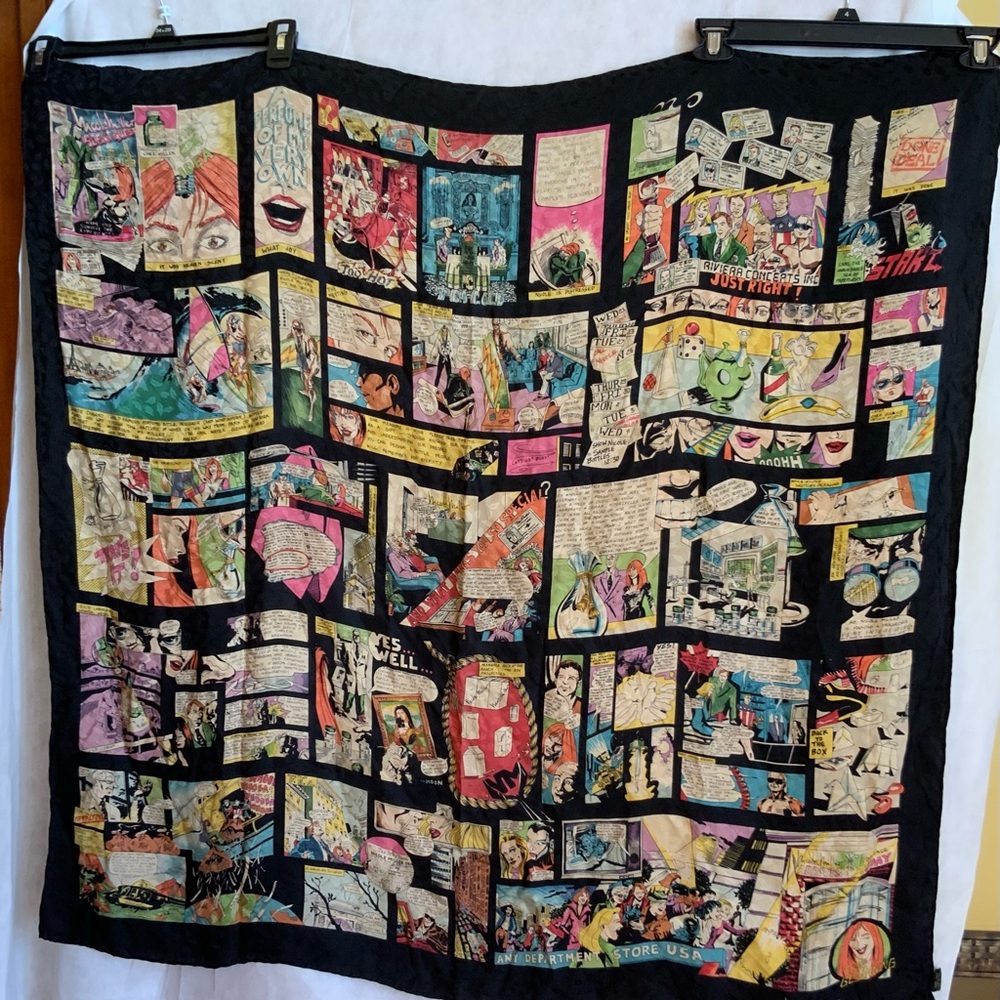 Nicole Miller silk scarf